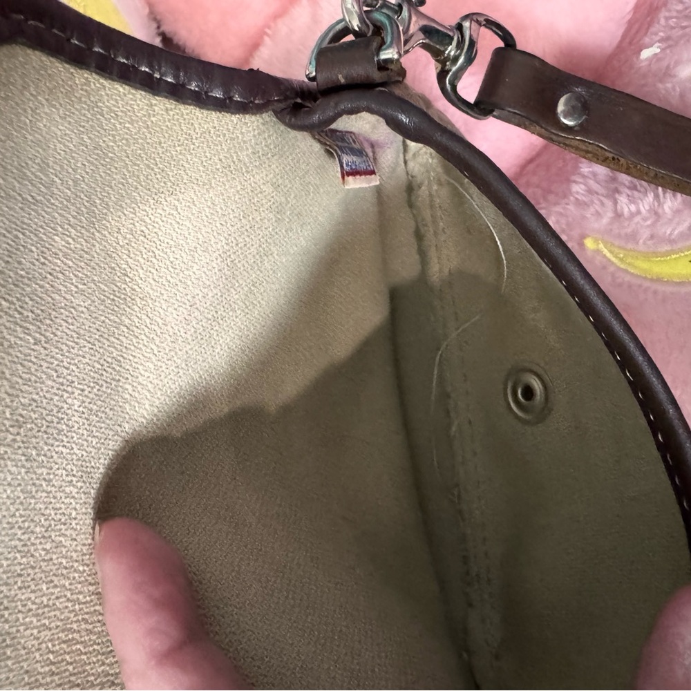 Dooney & Bourke Tan and Brown Clutch - Picture 4 of 6